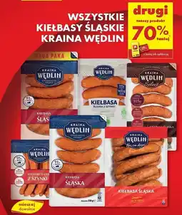 Biedronka Kiełbaski śląskie z szynki Kraina Wędlin oferta