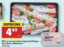 Biedronka Morszczuk argentyński filet bez skóry Marinero oferta