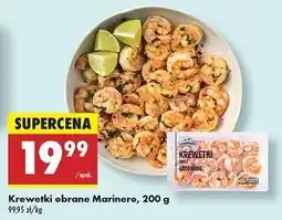 Biedronka Krewetki całe gotowane Marinero oferta
