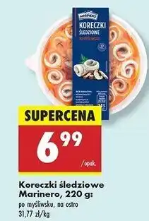 Biedronka Koreczki śledziowe z chili Marinero oferta