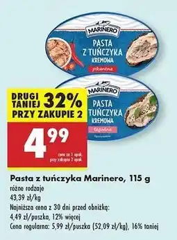 Biedronka Pasta z tuńczyka kremowa łagodna Marinero oferta