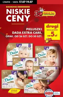 Biedronka Pieluchy 4 Dada Extra Care oferta