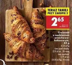 Biedronka Croissant orzechowo kakaowy oferta