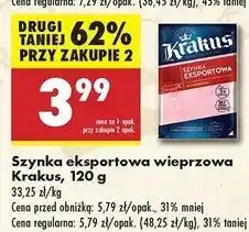 Biedronka Szynka eksportowa Krakus Animex oferta