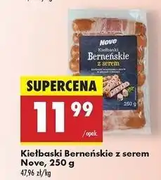 Biedronka Kiełbaski berneńskie z serem Nove oferta