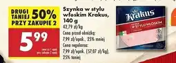 Biedronka Szynka w stylu włoskim Krakus Animex oferta