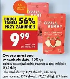 Biedronka Truskawki w białej czekoladzie Chill Berry oferta