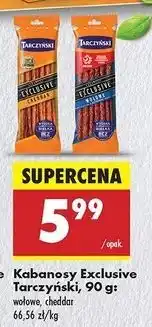 Biedronka Kabanosy wołowe Tarczyński Exclusive oferta