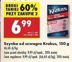 Biedronka Szynka od szwagra Krakus Animex oferta