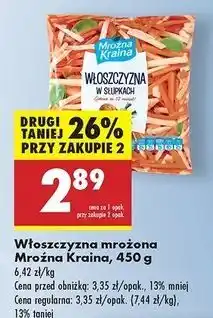 Biedronka Włoszczyzna słupki Mroźna Kraina oferta