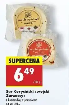Biedronka Ser koryciński z kozieradką Zarzeccy oferta