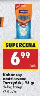 Biedronka Kabanosy cheddar Tarczyński Nadziane oferta
