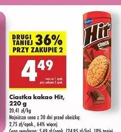 Biedronka Ciastka czekoladowe Hit oferta