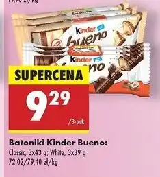 Biedronka Baton Kinder Bueno White oferta