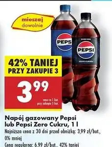Biedronka Napój Pepsi Zero oferta