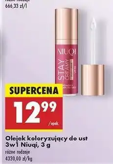 Biedronka Olejek koloryzujący do ust Niuqi oferta