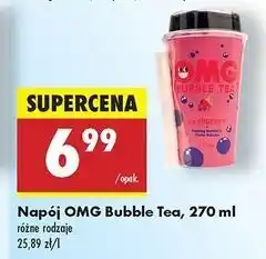 Biedronka Napój w kubku raspberry Omg Bubbte Tea oferta