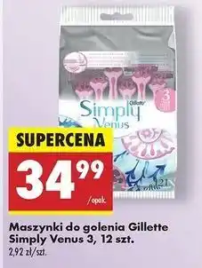 Biedronka Maszynka do golenia Gillette Simply Venus 3 oferta