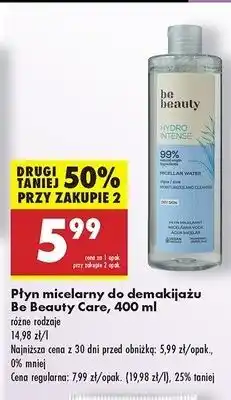 Biedronka Płyn micelarny hydro intense Be Beauty oferta