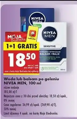 Biedronka Woda po goleniu Nivea Men Protect & Care oferta