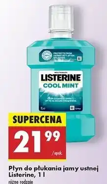 Biedronka Płyn do płukania ust Listerine Cool Mint oferta