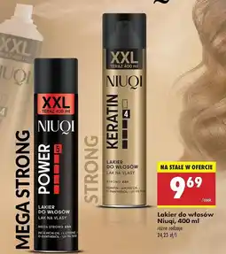 Biedronka Lakier do włosów power Niuqi oferta