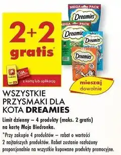 Biedronka Przysmak dla kota z łososiem Dreamies oferta