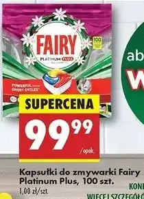 Biedronka Tabletki do zmywarek lemon Fairy Platinum Plus oferta