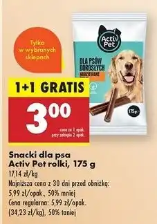 Biedronka Snacki dla psa Activ Pet oferta
