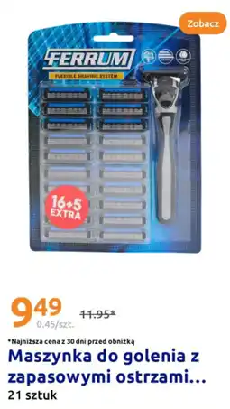Action Maszynka do golenia z zapasowymi ostrzami Ferrum oferta