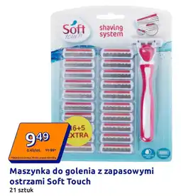Action Maszynka do golenia z zapasowymi ostrzami Soft Touch oferta