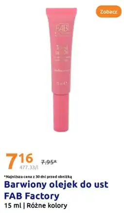 Action Barwiony olejek do ust FAB Factory oferta