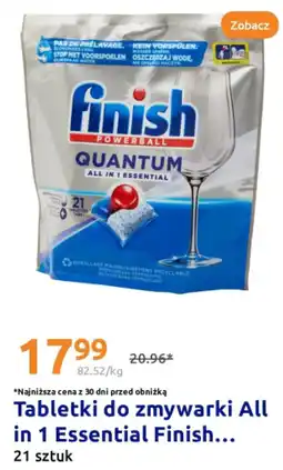 Action Tabletki do zmywarki All in 1 Essential FINISH oferta