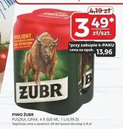 Społem Piwo Żubr oferta