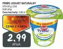 Słoneczko Jogurt naturalny Zott oferta