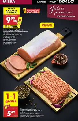 Biedronka Schab wieprzowy bez kości pakowany próżniowo Kraina Mięs oferta