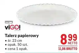 Makro Talerz papierowy ViGO! oferta
