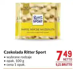 Makro Czekolada Ritter Sport różne rodzaje oferta