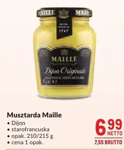 Makro Musztarda Maille Dijon/starofrancuska oferta