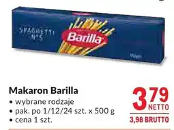 Makro Makaron Barilla różne rodzaje oferta