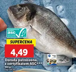 Lidl Dorada patroszona z certyfikatem ASC Lidl oferta