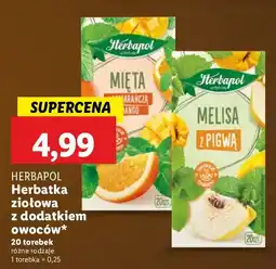 Lidl Herbata ziołowa z dodatkiem owoców Herbapol oferta
