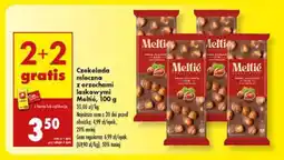 Biedronka Czekolada mleczna z orzechami laskowymi Meltie oferta
