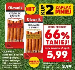 Kaufland Kiełbaski z sosem ketchupowym, musztardowym Olewnik oferta