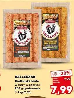 Kaufland Kiełbaski białe w curry, w papryce Balcerzak oferta