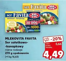 Kaufland Ser sałatkowo-kanapkowy Mlekovita Favita oferta