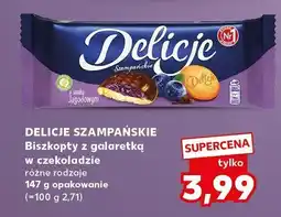 Kaufland Biszkopty z galaretką w czekoladzie Delicje Szampańskie oferta