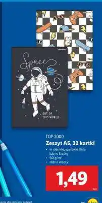 Lidl Zeszyt A5, 32 kartki oferta