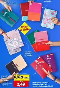 Lidl BENIAMIN Zeszyt A5 oferta