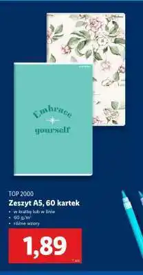 Lidl Zeszyt A5/60 kartek oferta